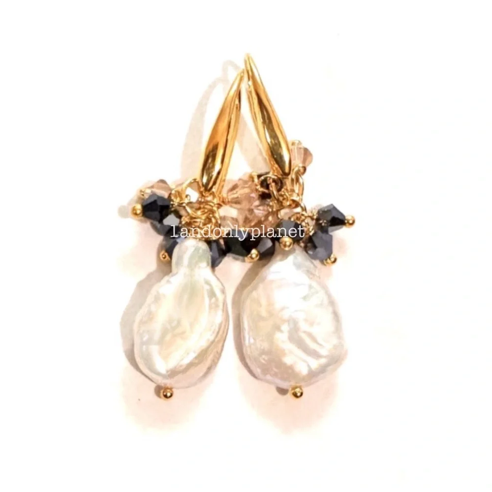 🌹HP🌹Just in💕 NEW Genuine Fresh Water Pearl Statement Earrings